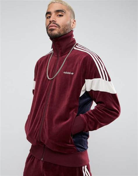 adidas challenger velour jacke rot|adidas Originals Men's Challenger Velour Track Suit .